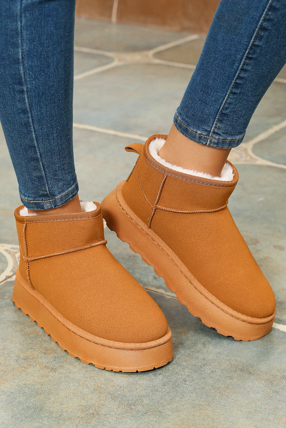 Anna Fur Lined Suede Ankle Snow Boots - Gmoh LuxuryAnna Fur Lined Suede Ankle Snow BootsShoes & Bags/SlippersGmoh Luxury