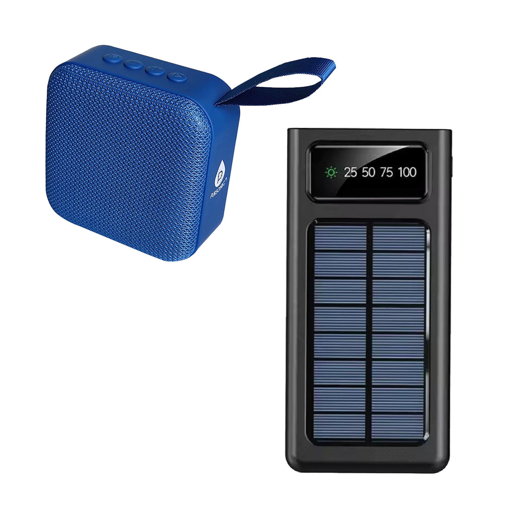 Adventure Power & Sound Bundle – Portable Solar Power Bank + 360° Wireless Speaker - Gmoh LuxuryAdventure Power & Sound Bundle – Portable Solar Power Bank + 360° Wireless SpeakerSPEAKERGmoh Luxury
