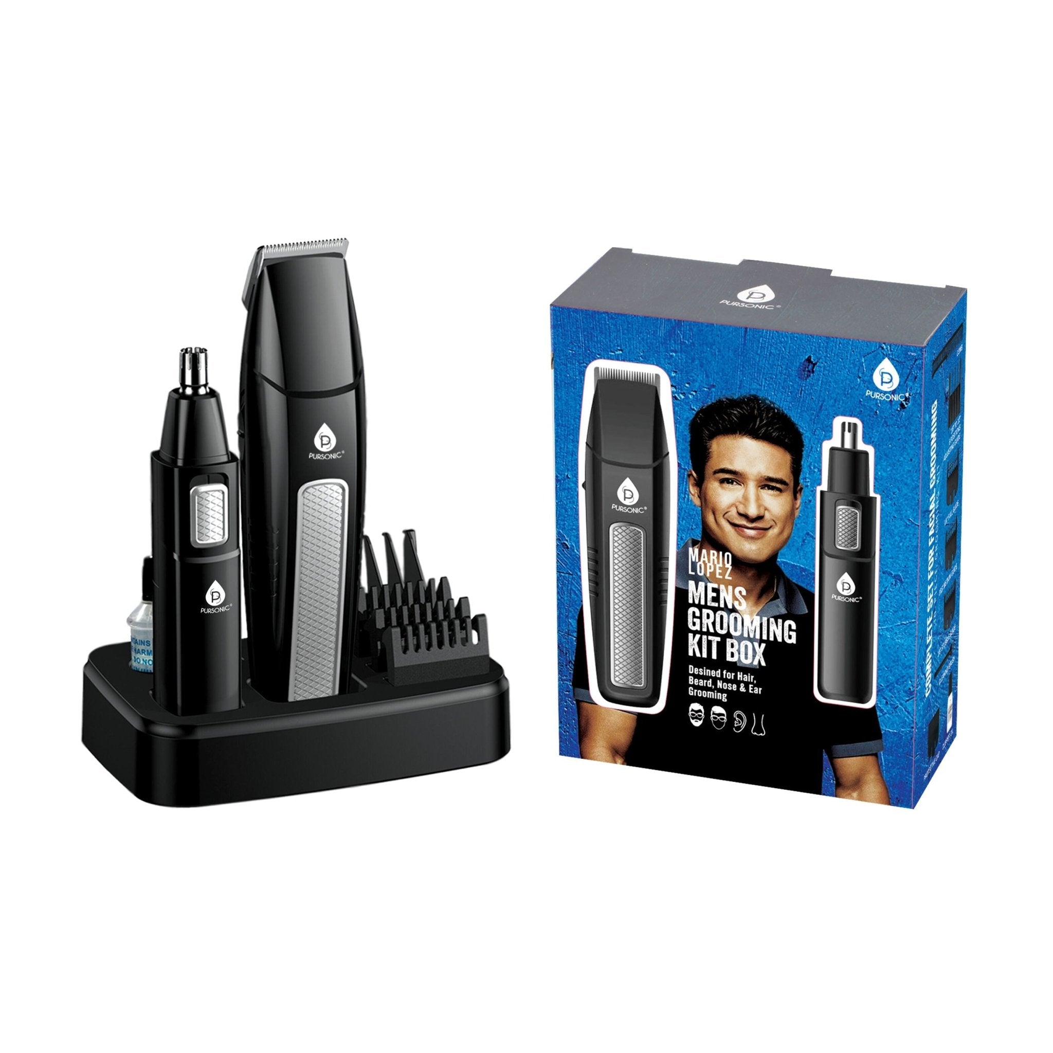 Mario Lopez Mens Grooming Kit , Designed for Hair, Beard, Nose & Ear Grooming, 10 Piece Grooming Kit - Gmoh LuxuryMario Lopez Mens Grooming Kit , Designed for Hair, Beard, Nose & Ear Grooming, 10 Piece Grooming KitshavingGmoh Luxury